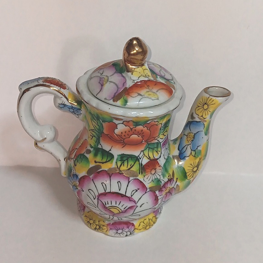 Vintage 1970s ceramic teapot